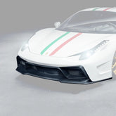 FERRARI 458 ITALIA CARBON FIBER FRONT BUMPER W/ FRONT SPOILER
